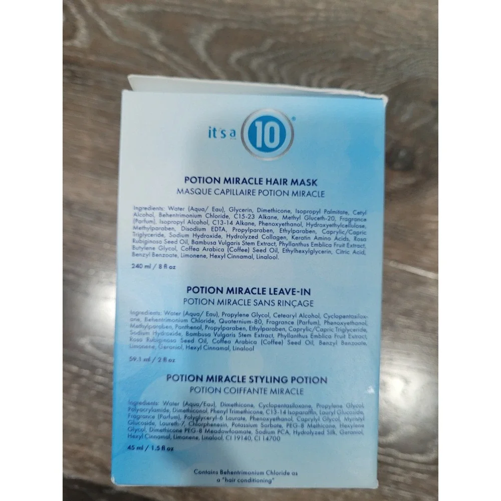 Itss a 10 Potion Miracle Intense Moisture‎ Kit Hair Mask Leave Styling Potion #3